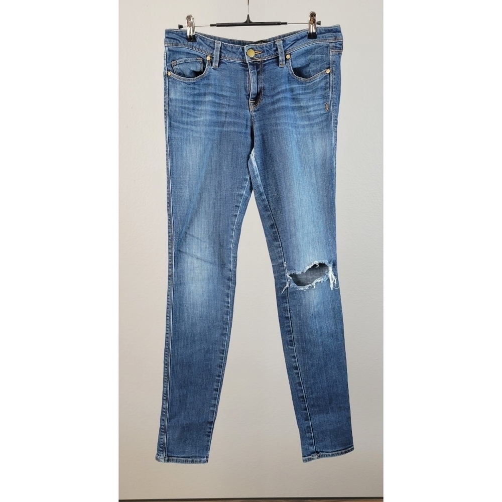 GENETIC DENIM // shya distressed mid-rise skinny super soft stretch denim jeans